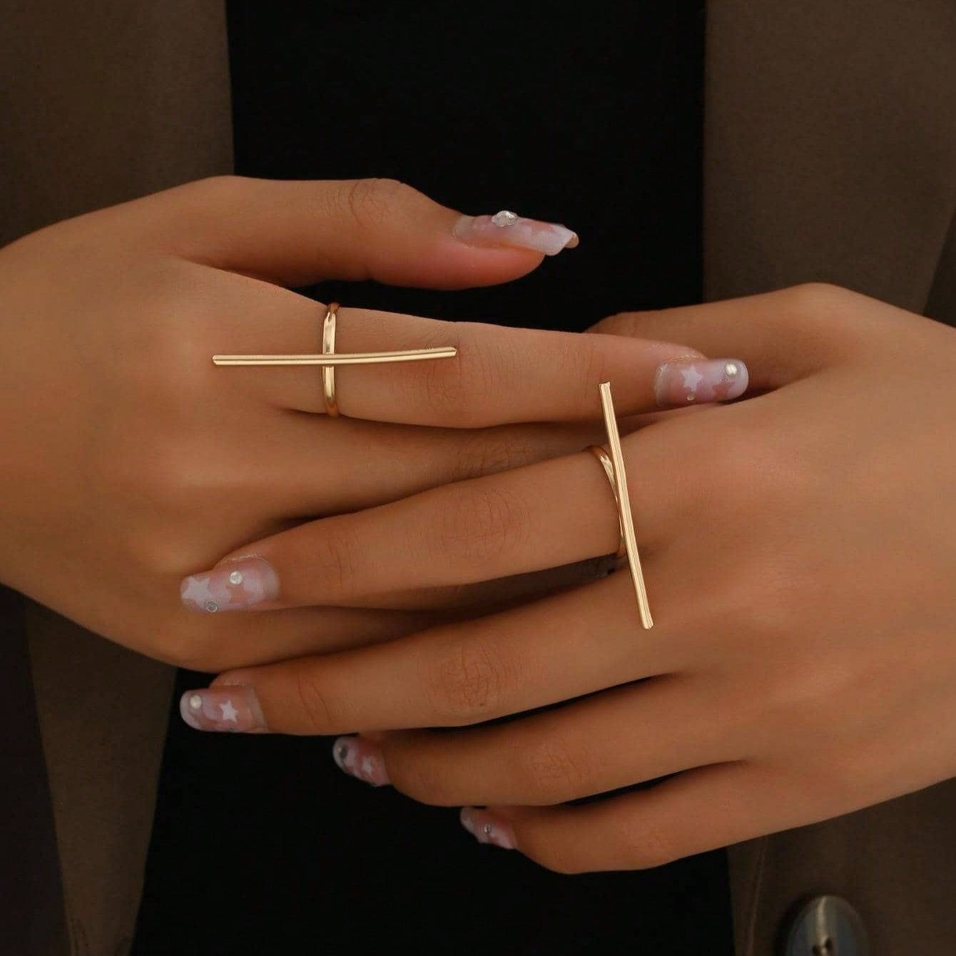 Minimalist Ring Set – 2 Adjustable Pieces