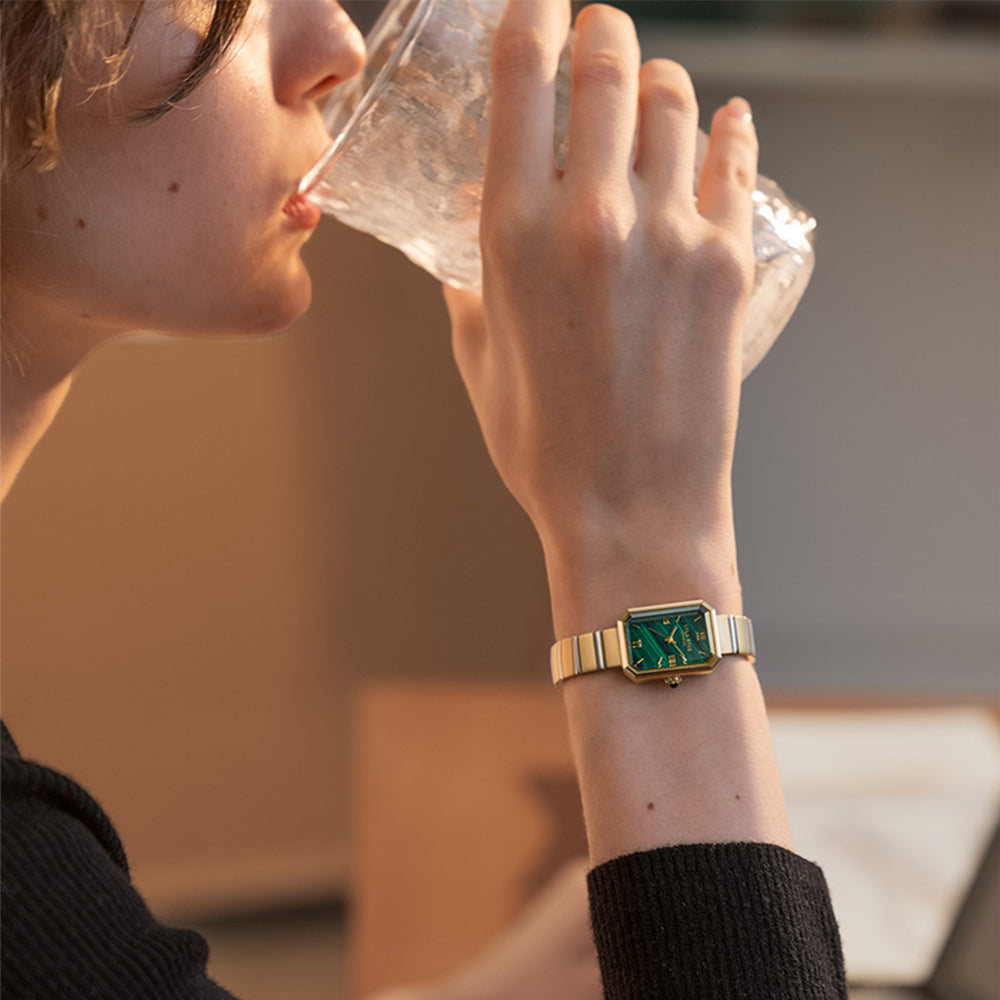 Golden Malachite Watch