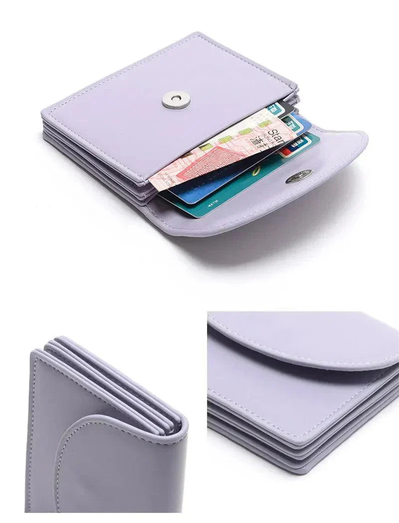 Women's Genuine Leather Compact Wallet