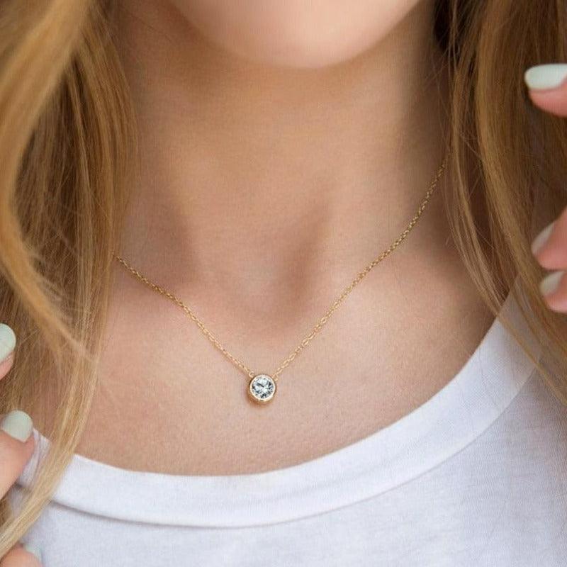 Necklace Circle of Strength 14k Gold