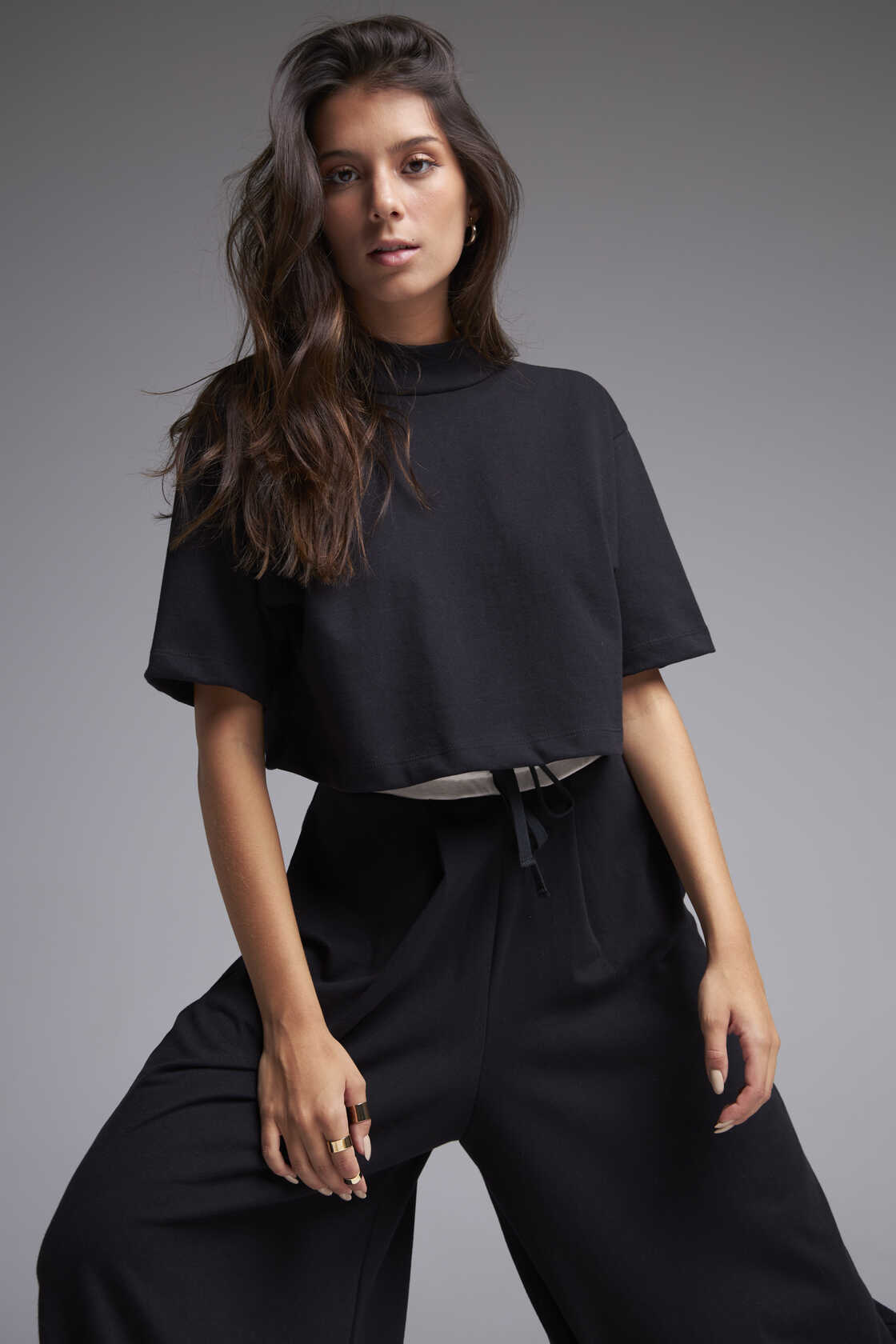 Harmonia Crop Top - Black