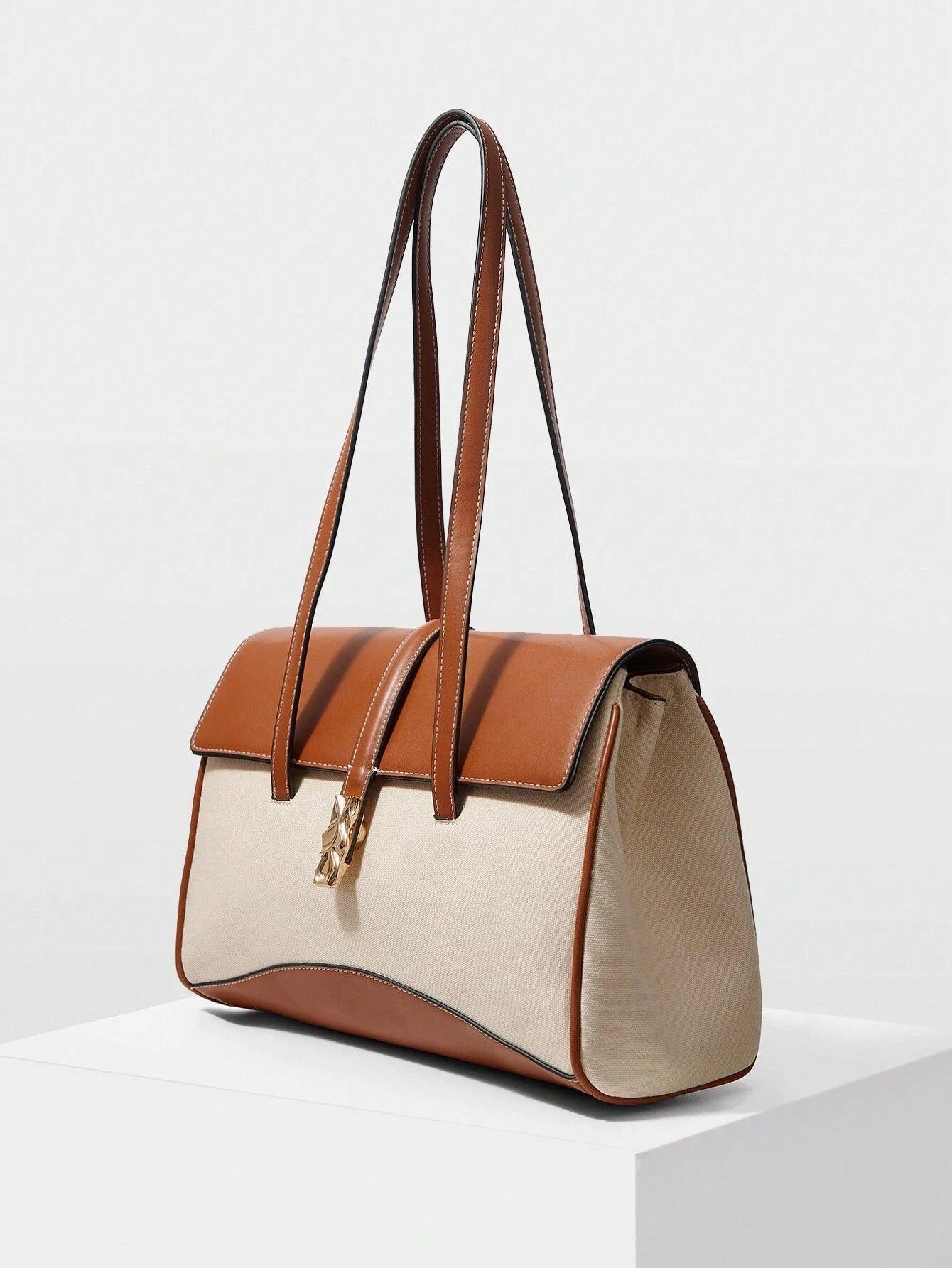 Roma Two-Tone Flap Women’s Shoulder Bag