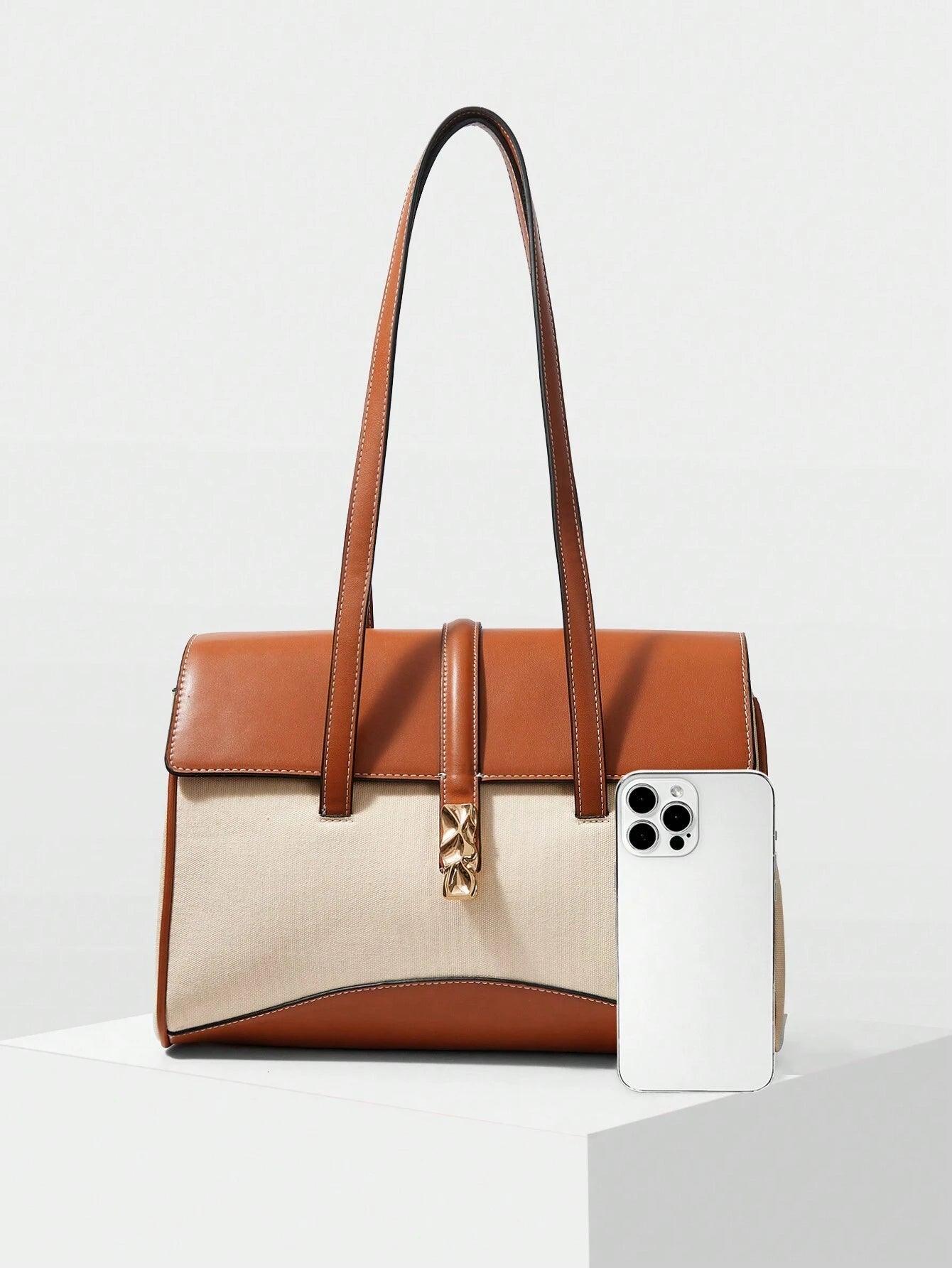 Roma Two-Tone Flap Women’s Shoulder Bag