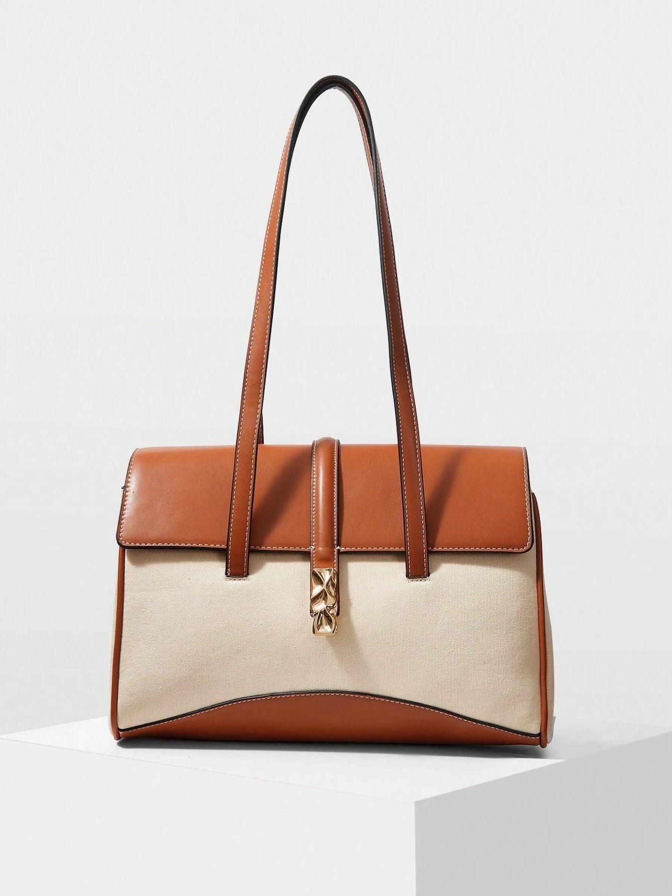 Roma Two-Tone Flap Women’s Shoulder Bag
