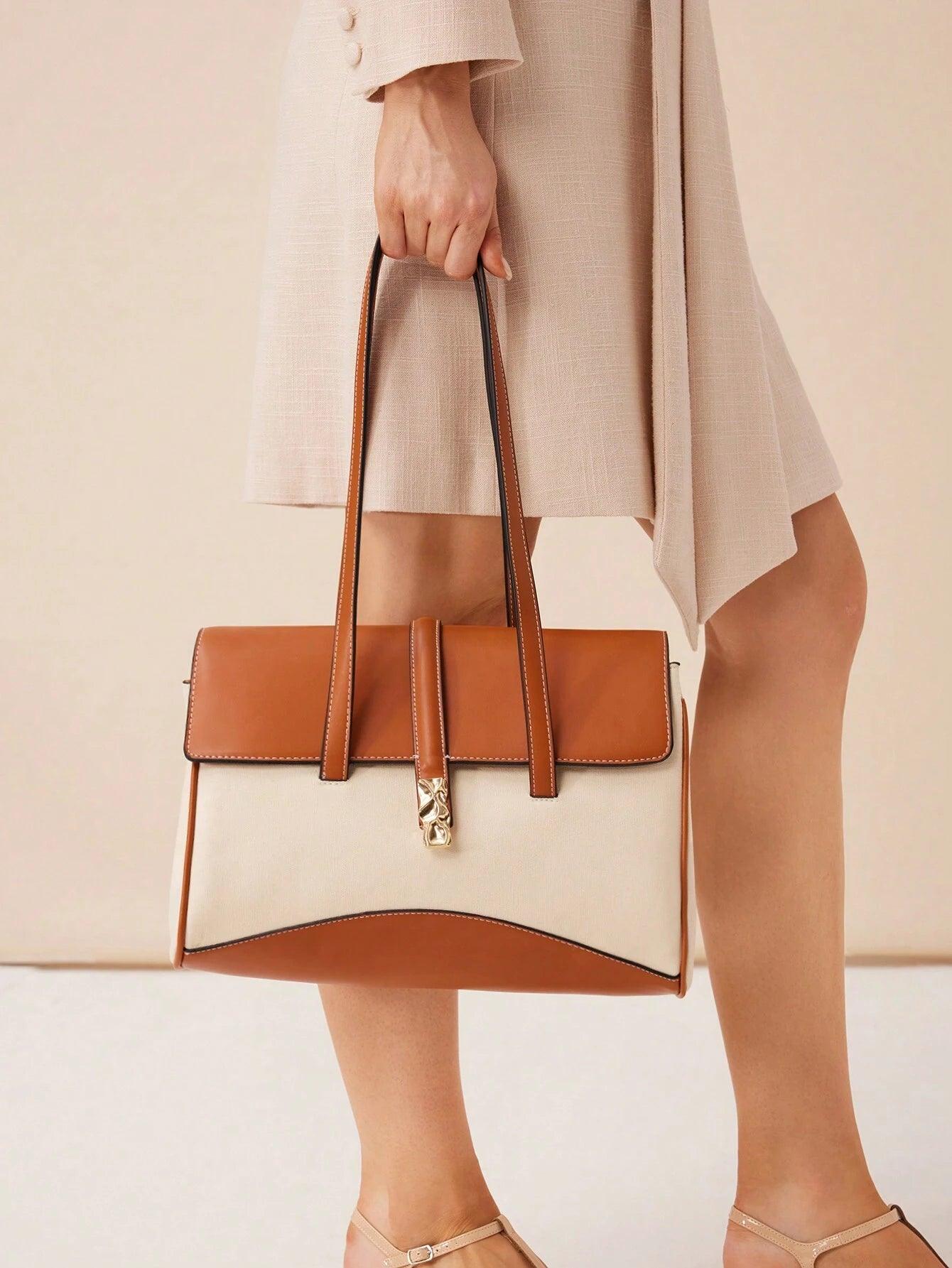 Roma Two-Tone Flap Women’s Shoulder Bag