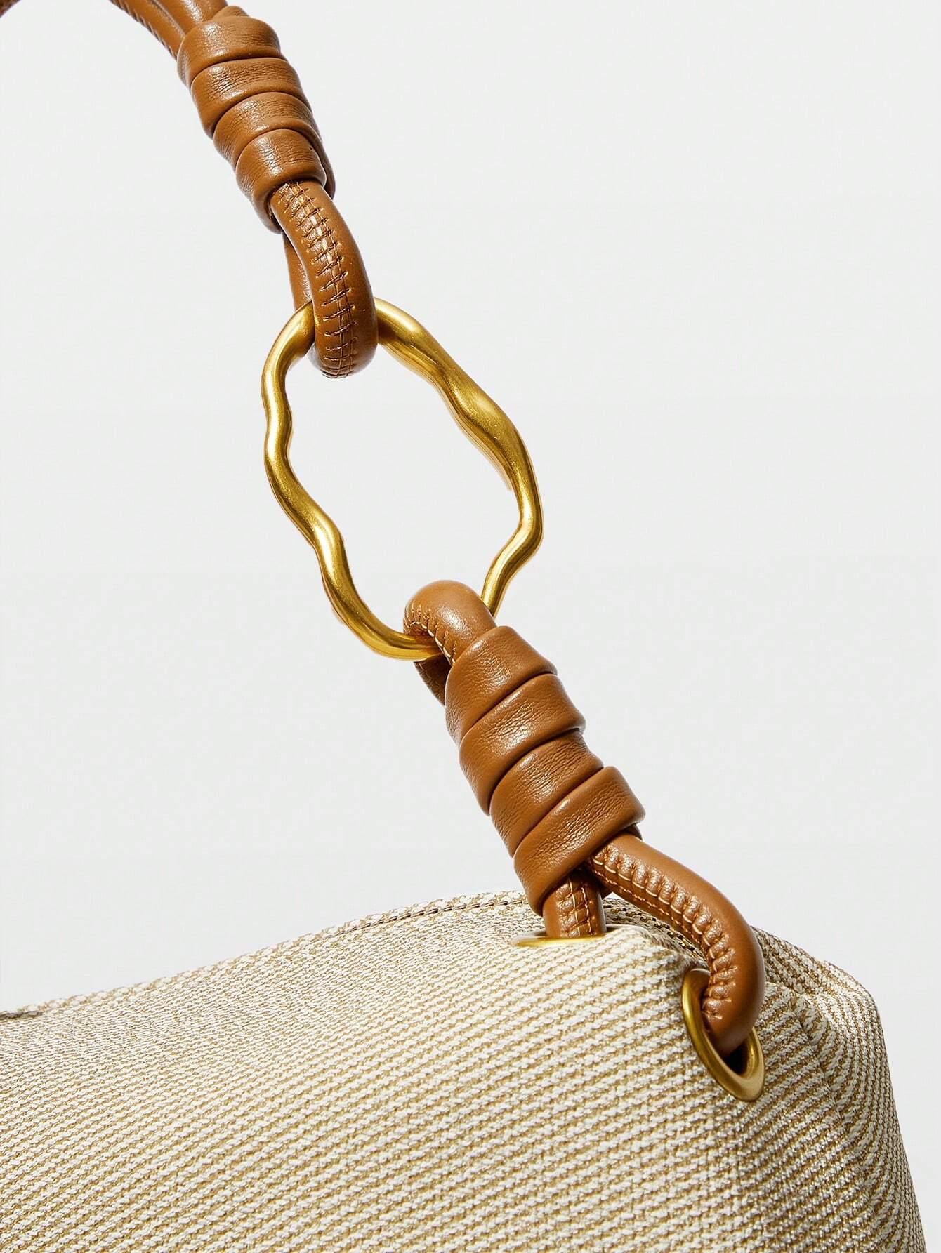 Venezia Minimalist Shoulder Bag with Strap Details