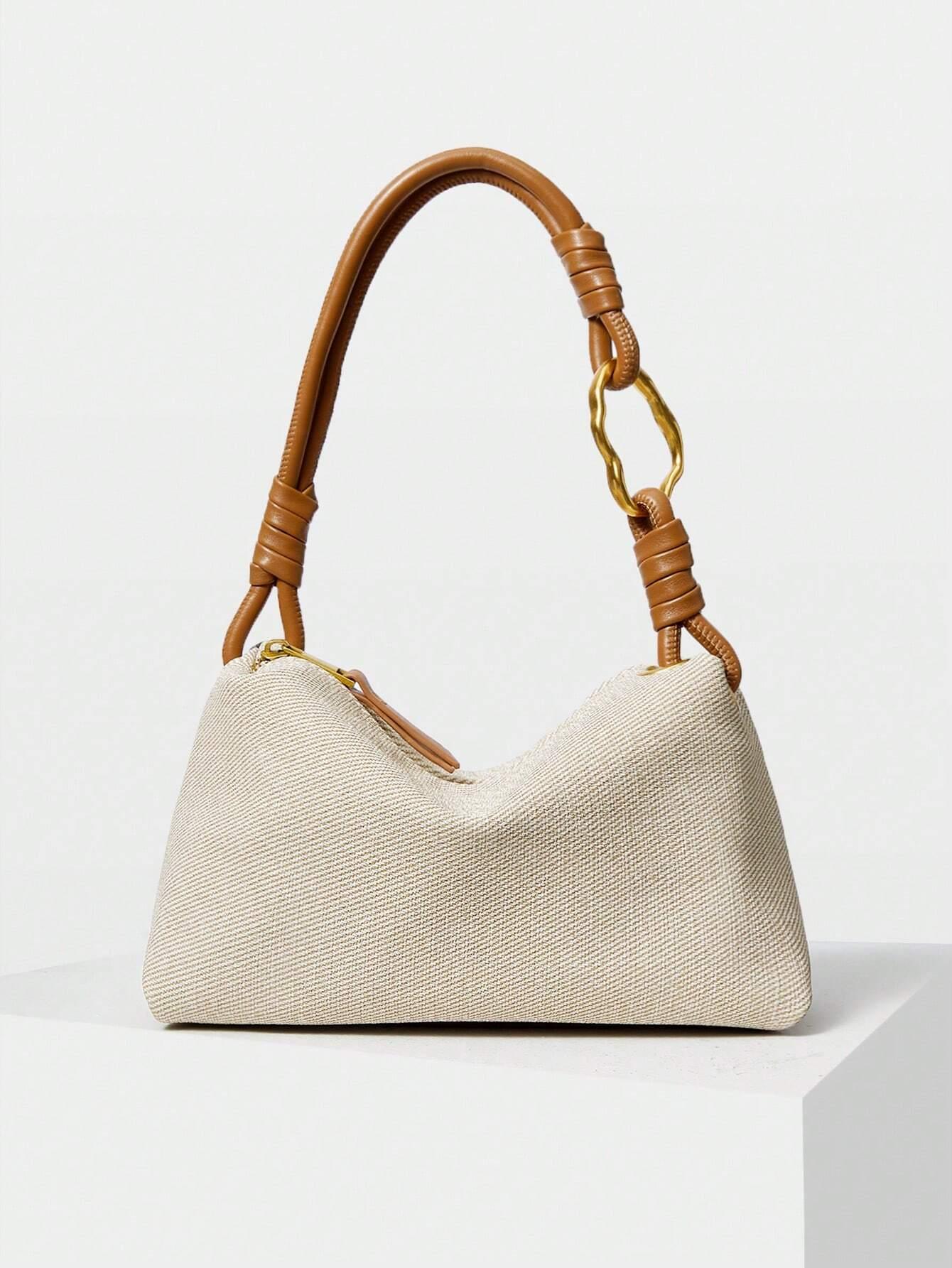 Venezia Minimalist Shoulder Bag with Strap Details